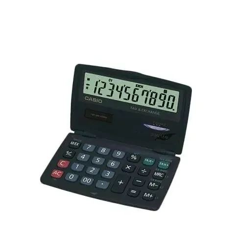 Casio SL-210TE Calculadora de Bolsillo Tipo Concha – Pantalla 10 Digitos – Funcion Conversor de Euros – Color Gris Oscuro