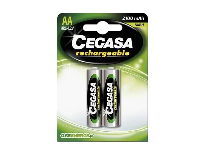 Cegasa HR6 Pila Recargable 2100 Mah – Mas de Mil Cargas – Tecnologia Rtu – Mantiene 85% Energia un Año – Compatible con Cargadores Cegasa – Ideal para Dispositivos de Alta Intensidad – Color Varios