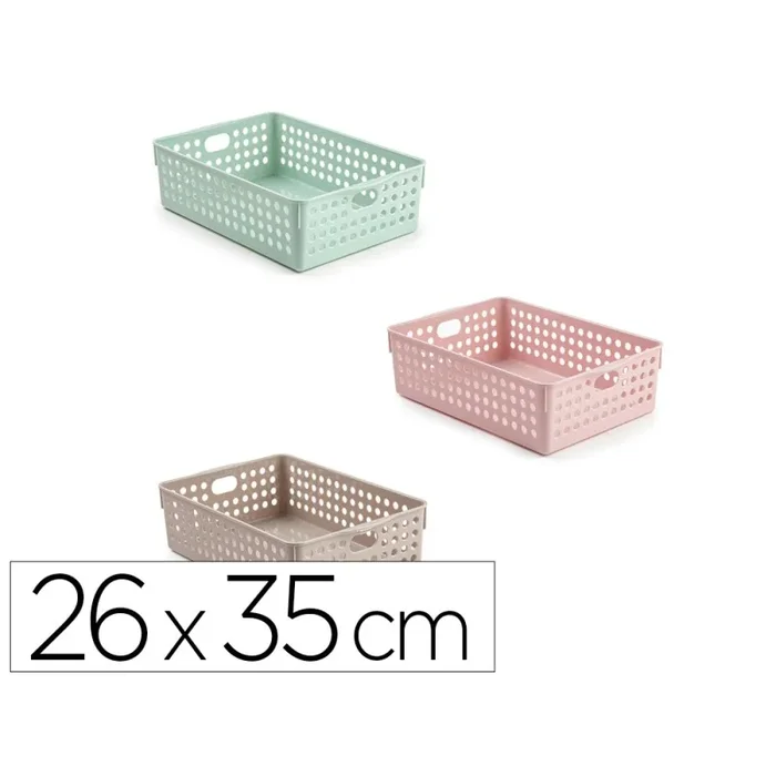 Cesta ordenacion plastiforte atlas nº 4 260×350 mm colores surtidos