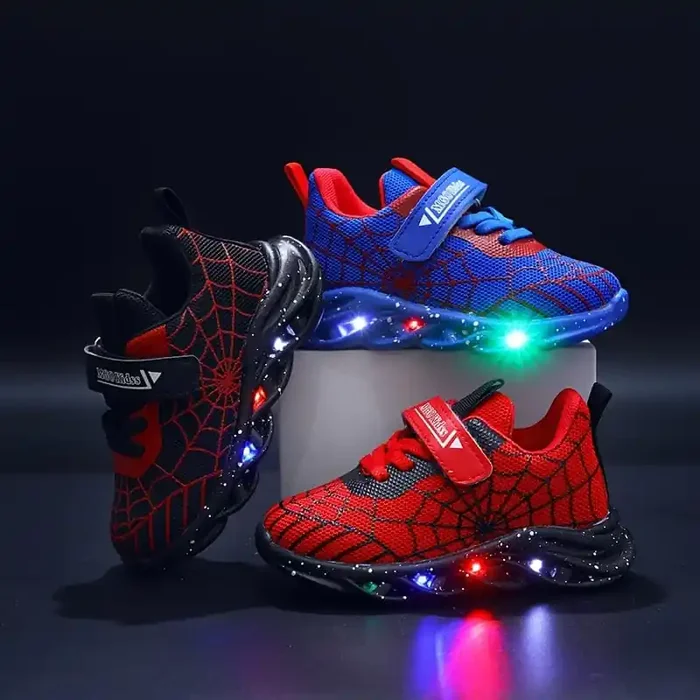 Cestas LED Luminosas para Niños – Diseño de Telaraña