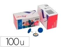 Chincheta Lismania office color azul claro caja de 100 unidades 7PIOLMA.21