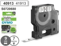 Cinta Dymo D1, 1000 de 9 mm negro-blanco S0720680, 40913