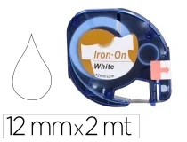 Cinta Qconnect 12mm X 2mt Negroblanco Para Ropa Para Maquina Letratag Kf18840