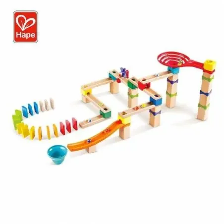 Circuito canicas Rapid Marble Run con Domino 81 piezas HAPE