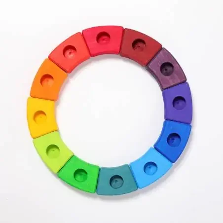Círculo de cumpleaños Arco iris 12 piezas