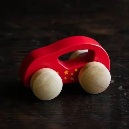 Coche de madera Hape ROJO