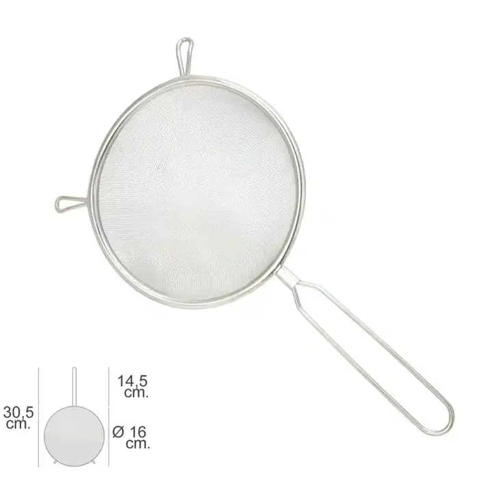 Colador Acero Inoxidable Basic Diámetro 16 x 30,5 (Alt.) cm.