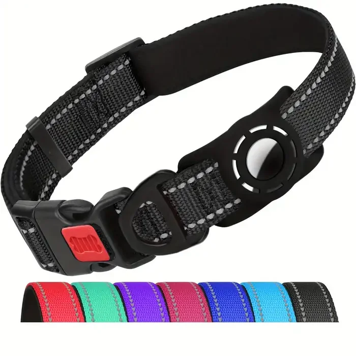 Collar Reflectante Ajustable para Perro con Hebilla de Seguridad