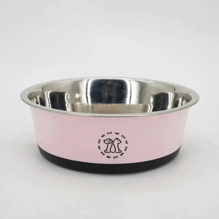 Comedero antideslizante para perro de acero inoxidable