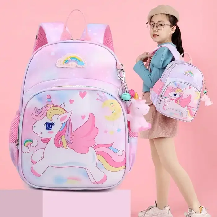 Cómoda cartera de unicornio para la espalda