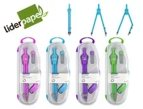 Compas Liderpapel Articulado Con Adaptador Universal Color 77452