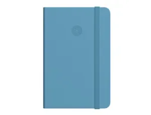 CUADERNO CON GOMILLA ANTARTIK NOTES TAPA BLANDA A5 HOJAS LISAS AZUL CLARO 80 HOJAS 80 GR FSC