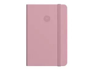 CUADERNO CON GOMILLA ANTARTIK NOTES TAPA BLANDA A6 HOJAS LISAS ROSA PASTEL 100 HOJAS 80 GR FSC