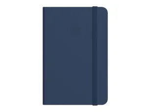 CUADERNO CON GOMILLA ANTARTIK NOTES TAPA DURA A6 HOJAS LISAS AZUL MARINO 100 HOJAS 80 GR FSC