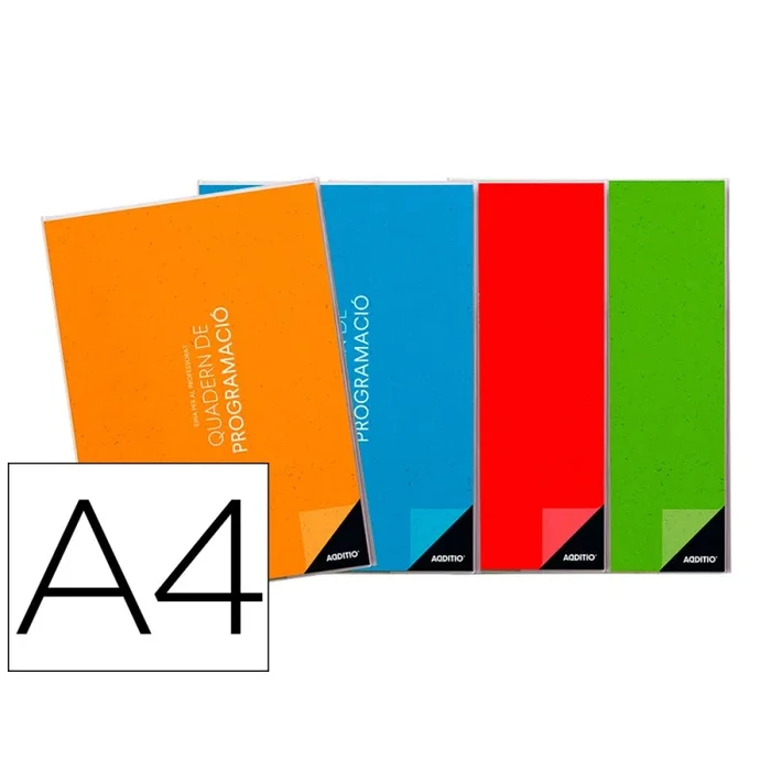 Cuaderno de programacion catalan additio din a4 plan mensual y programacion semanal del curso