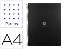 Cuaderno espiral A4 micro Antartik dots tapa forrada 80h 90 gr rayado KB51