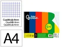 Cuaderno espiral Liderpapel A4 smart tapa blanda 80h 75gr cuadro 4 mm 172679