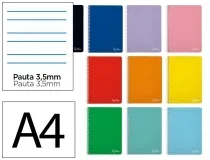 Cuaderno espiral Liderpapel A4 witty tapa dura 80h 90gr pauta 3,5mm con 171922
