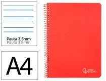 Cuaderno espiral Liderpapel A4 witty tapa dura 80h 90gr pauta 3,5mm con 172174