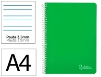 Cuaderno espiral Liderpapel A4 witty tapa dura 80h 90gr pauta 3,5mm con 172175