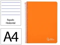 Cuaderno espiral Liderpapel A4 witty tapa dura 80h 90gr rayado horizontal con 172160