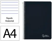Cuaderno espiral Liderpapel A4 witty tapa dura 80h 90gr rayado horizontal con 172161