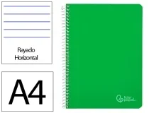 Cuaderno espiral Liderpapel A4 witty tapa dura 80h 90gr rayado horizontal con 172163