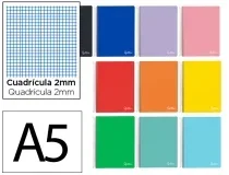 Cuaderno espiral Liderpapel A5 smart tapa blanda 80h 75gr milimetrado 2mm colores 172249