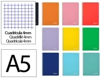 Cuaderno espiral Liderpapel A5 witty tapa dura 80h 90gr cuadro 4mm con 172265