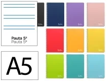 Cuaderno espiral Liderpapel A5 witty tapa dura 80h 90gr rayado montessori 5 172276