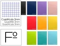 Cuaderno Espiral Liderpapel Folio Witty Tapa Dura 80h 75gr Cuadro 3mm Con 09866