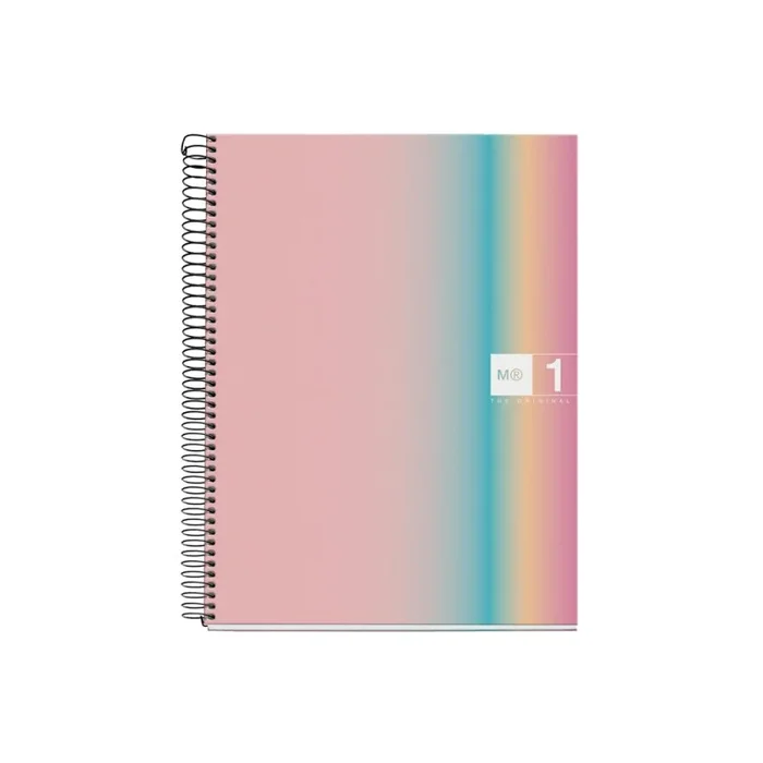 Cuaderno espiral miquelrius din a4 80 hojas 90 gr cuadro 5 mm tapa forrada aurora west