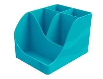 Cubilete portalapices exacompta skandi plastico reciclado color azul pacifico 155x119x109 mm Clairefontaine 69534D