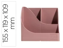 Cubilete portalapices exacompta skandi plastico reciclado color rosa viejo 155x119x109 mm Plasticforte 69538D