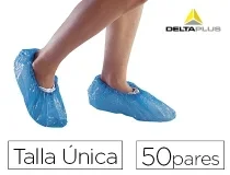 Cubre Calzado Delta Plus Polietileno Azul Talla Unica Caja De 50 Pares Deltaplus Surchpe