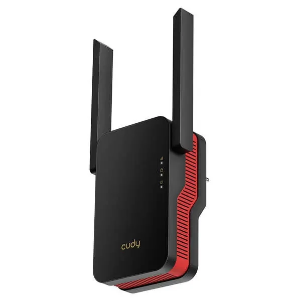 Cudy RE3000 Extensor de Rango AX3000 WiFi 6 Doble Banda – Hasta 2402Mbps – Boton WPS – 2 Antenas Externas + 1 Interna – Compatible con OFDMA, Beamforming y MU-MIMO