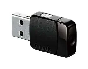 D-Link Adaptador USB WiFi Inalambrico AC600 – Hasta 433Mbps – MU-MIMO – WPS