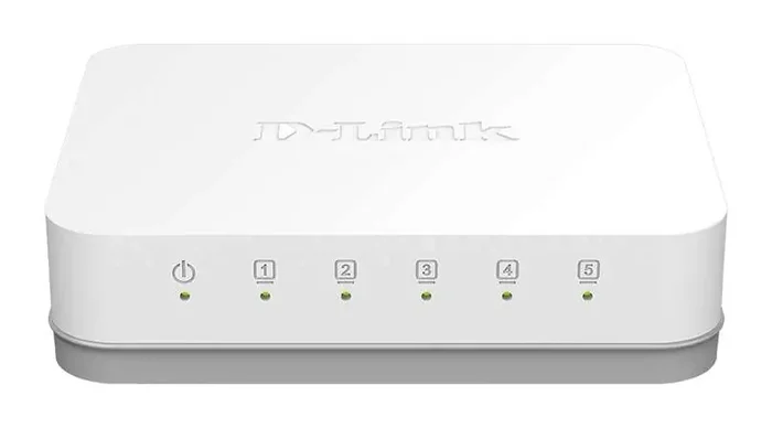 D-Link Switch Gigabit Ethernet – 5 Puertos – 10/100/1000 Mbps – Velocidad de Hasta 2000Mbps – Bajo Consumo
