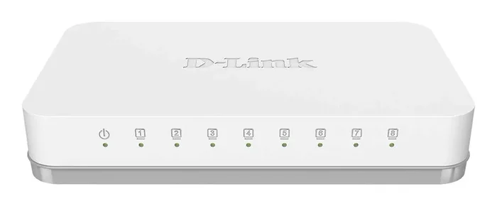 D-Link Switch Gigabit Ethernet – 8 Puertos – 10/100/1000 Mbps – Velocidad de Hasta 2000Mbps – Bajo Consumo