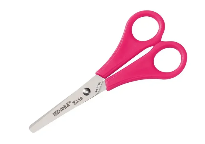 Dahle 54626 Kids Tijeras Infantiles 13cm – Puntas Redondeadas – Acero Inoxidable – Color Rosa