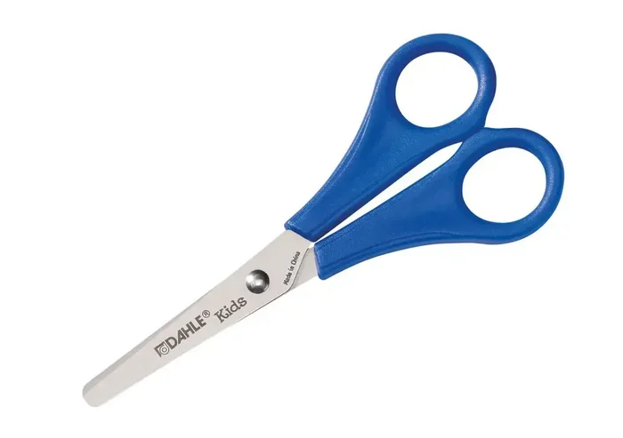 Dahle 54626 Kids Tijeras Infantiles 13cm – Puntas Redondeadas – Acero Inoxidable – Color Azul