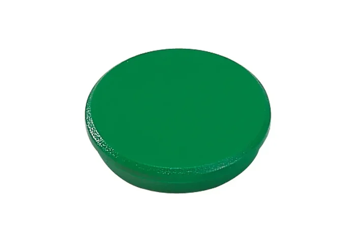 Dahle 95532 Pack de 10 Imanes para Pizarra Blanca – Diametro de 32mm – Color Verde