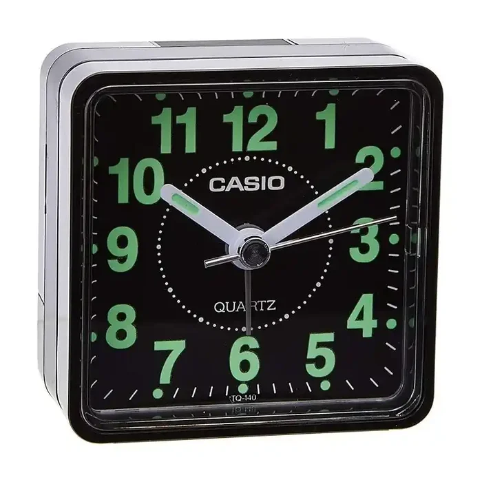 Despertador Casio negro TQ-140-1EF esfera negra