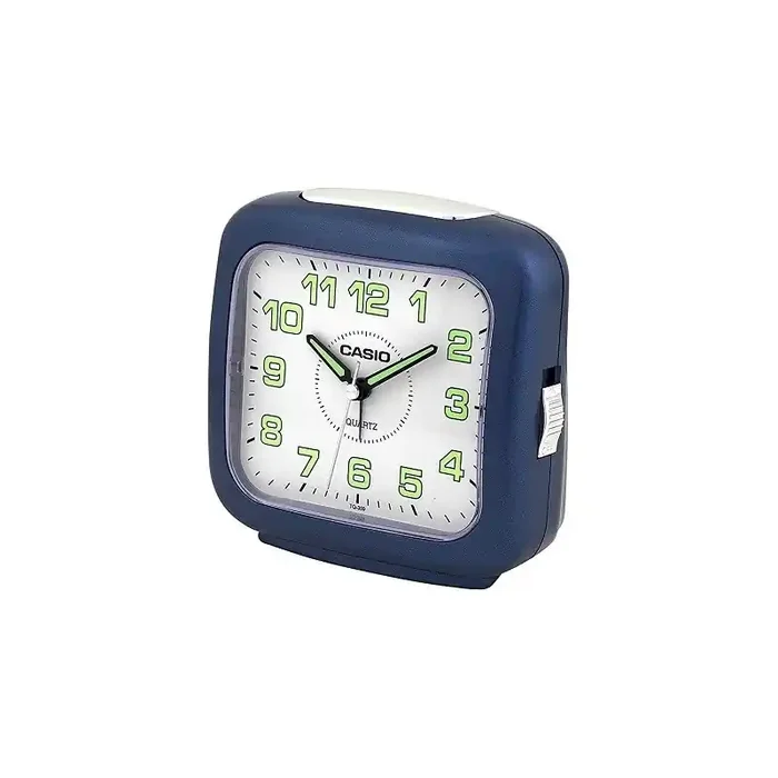 Despertador Casio TQ-359-2D alarma repetición y con luz, color azul