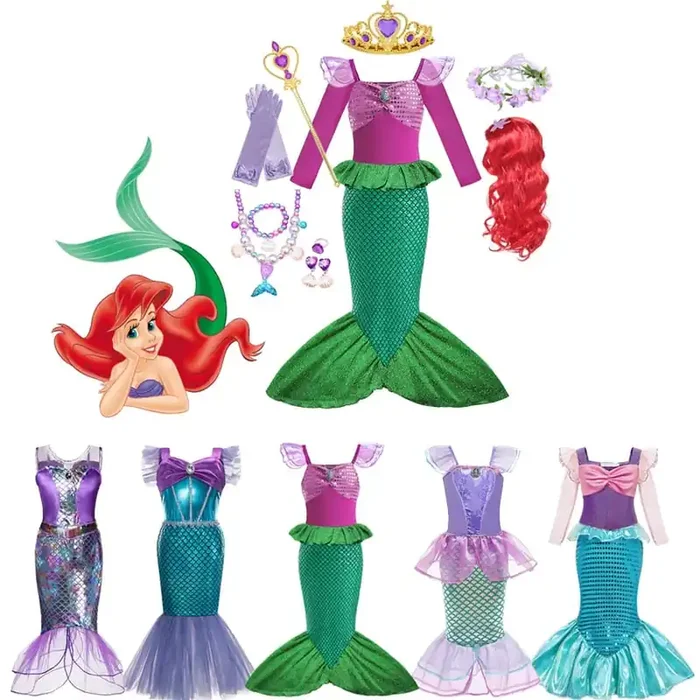 Disfraz de Ariel para bebé y niño