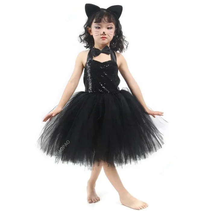 Disfraz de Gato Negro para Niño con Accesorios