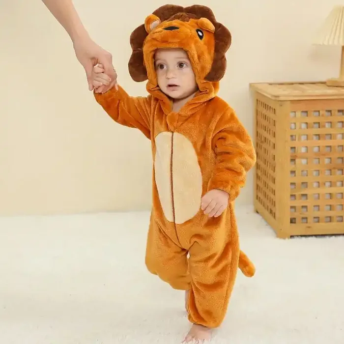 Disfraz de León Pijama Bebé Franela Suave