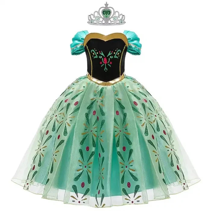 Disfraz de princesa Anna para carnaval.