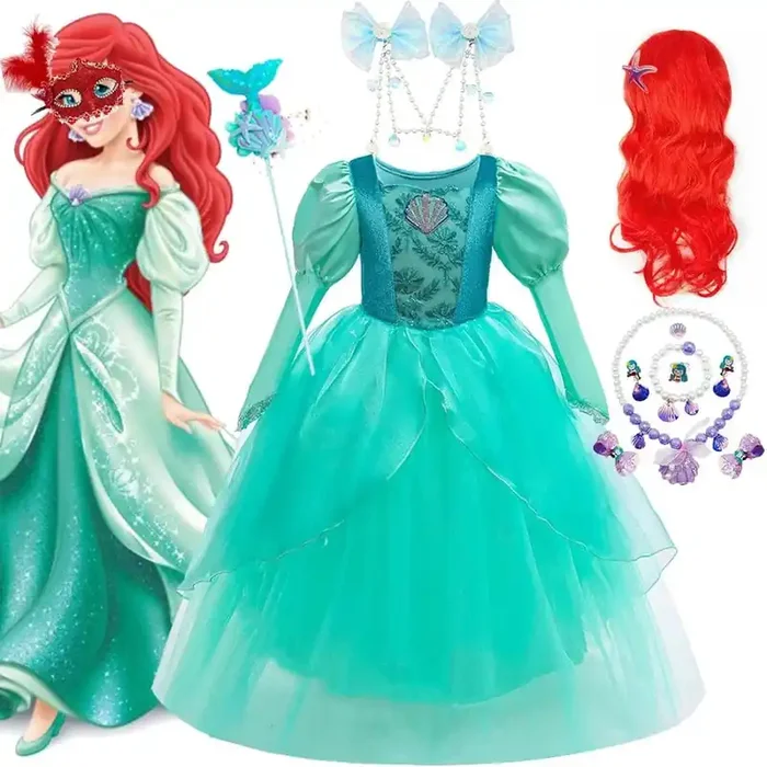 Disfraz de Princesa Sirena Infantil Ariel Traje