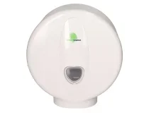 Dispensador papel higienico Bunzl greensource mini jumbo fabricado en abs color blanco 39939